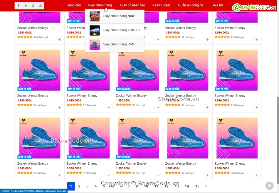 Website ban giay the thao,website ban giay da bong,website bán giày thể thao,website bán giay đá bóng,website shop ban giay the thao sport